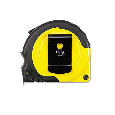 Great Neck ExtraMark Power Tape, 0.63" x 12 ft, Steel, Yellow/Black (GNS95007)