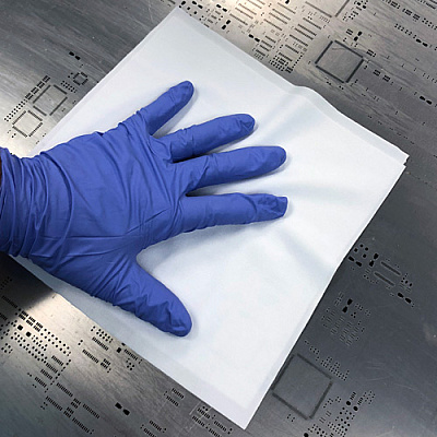 Poly Cleanroom Wipes 12x12 Hw 140gsm Polyknit 100 Bag 10bag Cs, Case Of 1000 (VS20-1212)