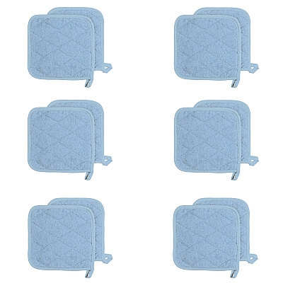 Cooks Linen Pot Holder 7x7 Blue, Case Of 144 (POT-BLUE-CS)