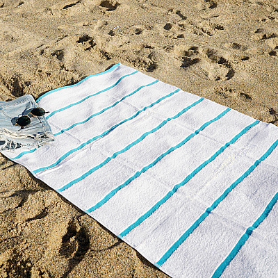 Las Rayas Beach Towel 30x60 Blue, Pack Of 4 (PNP-BT-HS3060-15BL)
