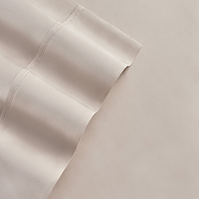 Aston & Arden Tencel Sheet Set Full - Beige, 4 Piece Set (P-SS-FL-400-BG)