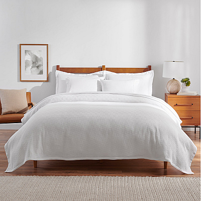 Host & Home Cotton Bed Blanket Twin White, Case Of 4 (BLKT-COT-6890-WH)
