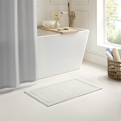 Cotton Bath Mat 24x36 Light Gray, Case Of 4 (HH-BM-2436-GY)