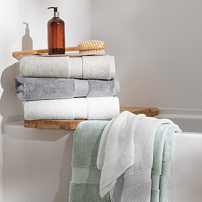Aston & Arden Egyptian Cotton Hand Towel 16x30 Light Grey, Pack Of 6 (P-EGYP-1630-LGY)