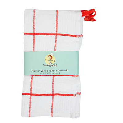 Sc Premier Dishcloth 13x13 Saffron Windowpane, Pack Of 12 (P-SC-DC-WISAF)