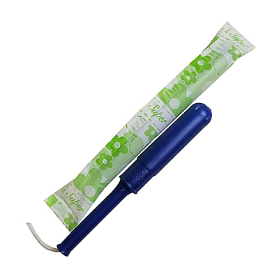 HOSPECO Plastic Applicator Tampon, Bulk Pack, Super Absorbency, 500/cs, Case Of 500 (PS500)