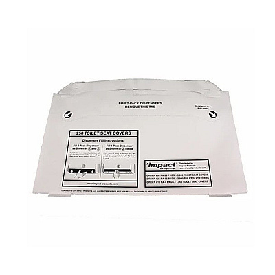 Rest Assured Green Seal Toilet Seat Covers, 1/2 Fold, Rest Assured100% Recycled, Biodegradable, Eco-friendly Disposable Protection, 5000 Per Case, Case Of 5000 (25187973)