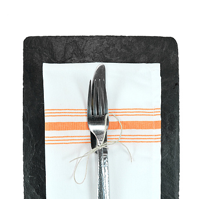 Mariposa Bistro Napkin 18x22 Orange Stripe, Pack Of 12 (PNP-BISTRO-ORG)