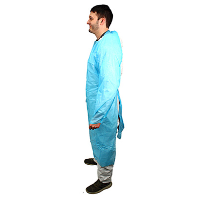 Impact 50 In. Isolation Gown L/s Elastic Wrists, Blue, 100/cs, Case Of 100 (MCPE-50B)