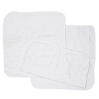 Rw80 Flannel Reclaimed Rags White 10lb Box (R-W80-10)
