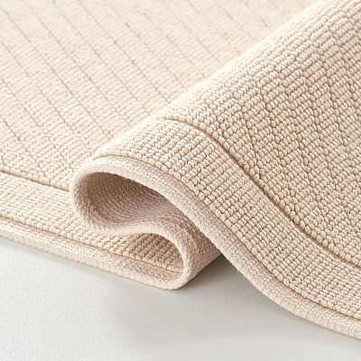 Cotton Bath Mat 17x24 Almond Milk, 1 Each (P-HH-BM-1724-BG)