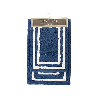 Spa Lux Bordered 2pc Bath Rug Set Assorted, Case Of 24 (SPALX-BRDAST-CS)