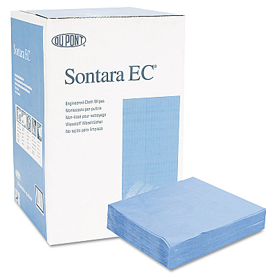 HOSPECO Sontara EC Engineered Cloths, 12 x 12, Blue, 100/Pack, 10 Packs/Carton (HOSPR811)