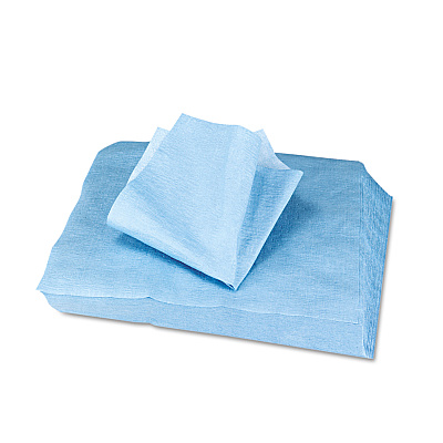 HOSPECO Sontara EC Engineered Cloths, 12 x 12, Blue, 100/Pack, 10 Packs/Carton (HOSPR811)