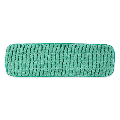 Scrubbing Wet Flat Mop - 18", Green, Pack Of 12 (PNP800018G)