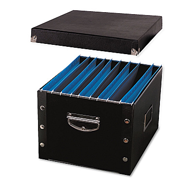 Snap-N-Store File Box, Letter/Legal Files, 16.25" x 9.75" x 13.25", Black (IDESNS01536)