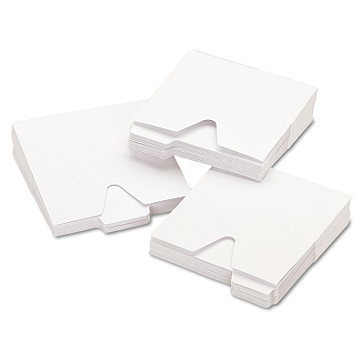 Vaultz CD File Folders, 1 Disc Capacity, White, 100/Pack (IDEVZ01096)