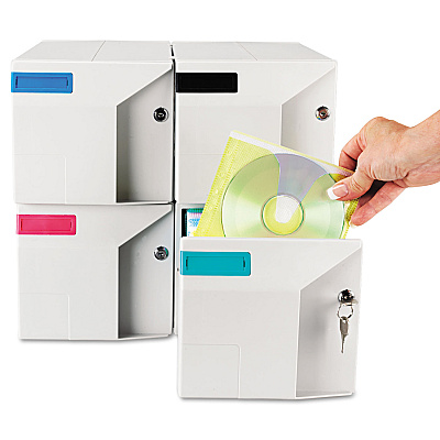 Innovera CD/DVD Storage Drawer, Holds 150 Discs, Light Gray (IVR39501)