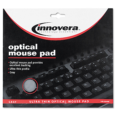 Innovera Ultra Slim Mouse Pad, 8.75 x 7, Gray (IVR50469)