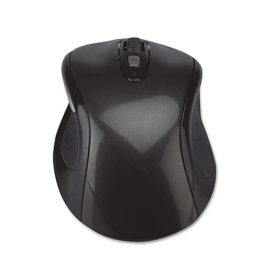 Innovera Wireless Optical Mouse with USB-A, 2.4 GHz Frequency/32 ft Wireless Range, Left/Right Hand Use, Gray/Black (IVR61025)
