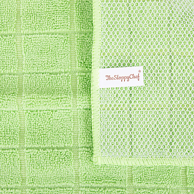 Sc Mesh Backed Dishcloth 12x12 Green, Pack Of 12 (PNP-DC-MESH-GR)