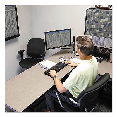 WorkFit by Ergotron WorkFit-B Sit-Stand Base, Up to 88 lb, 42" x 26" x 32" to 51.5", Black (ERG24388009)
