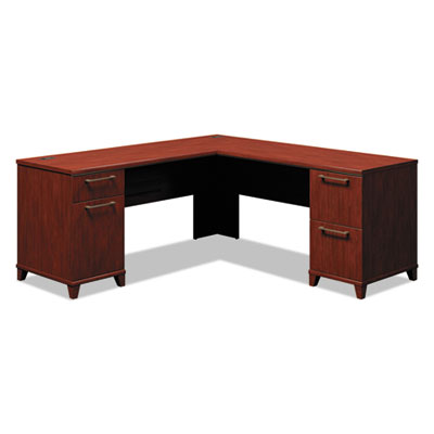 Bush Enterprise Collection L-Desk Surface, 70.13" X 70.13" X 29.75", Harvest Cherry, (box 2 Of 2) (BSH2910CSA203)
