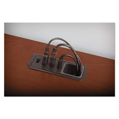 Bush Enterprise Collection L-Desk Surface, 70.13" X 70.13" X 29.75", Harvest Cherry, (box 2 Of 2) (BSH2910CSA203)