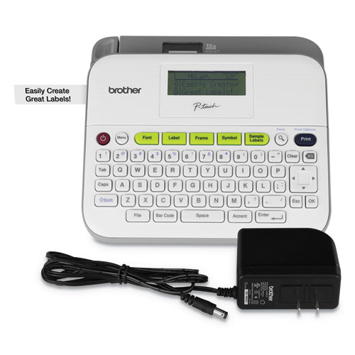 Brother PT-D400AD Versatile, Easy-to-Use Label Maker with AC Adapter, 5 Lines, 7.5 x 7 x 2.88