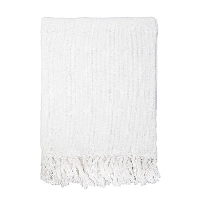 Common Ground Throw 50x70 White, Case Of 12 (THROW-50X70-WH-CS)