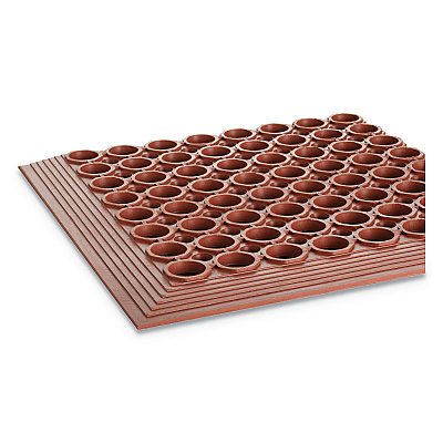 Crown Safewalk-Light Heavy-Duty Anti-Fatigue Mat, Rubber, 36 x 60, Terra Cotta (CWNWSCT35TC)