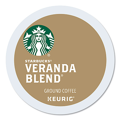 Starbucks Veranda Blend Coffee K-Cups, 24/Box, 4 Box/Carton (SBK011111159CT)