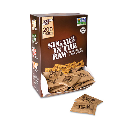 Sugar in the Raw Sugar Packets, 0.2 oz Packets, 200 Packets/Box, 2 Boxes/Carton (SMU00319CT)