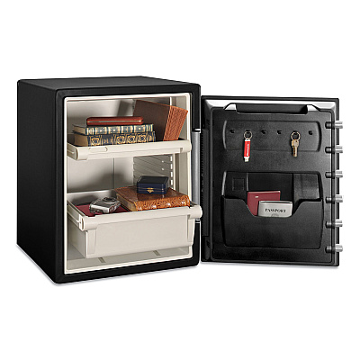 Sentry Safe Fire-Safe with Combination Access, 2 cu ft, 18.6w x 19.3d x 23.8h, Black (SENSFW205CWB)