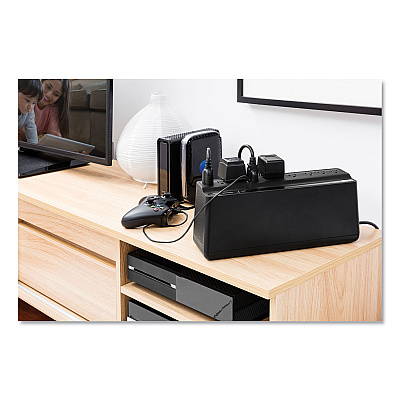 APC Smart-UPS 850 VA Battery Backup System, 9 Outlets, 120 VA, 354 J (APWBE850G2)