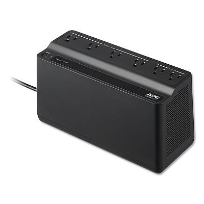 APC Smart-UPS 425 VA Battery Backup System, 6 Outlets, 120 VA, 180 J (BE425M)