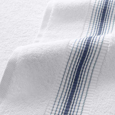 Aston & Arden Turkish Striped Washcloth 13x13 Crystal, Pack Of 8 (PNP-WCSTT1313-175CYT)
