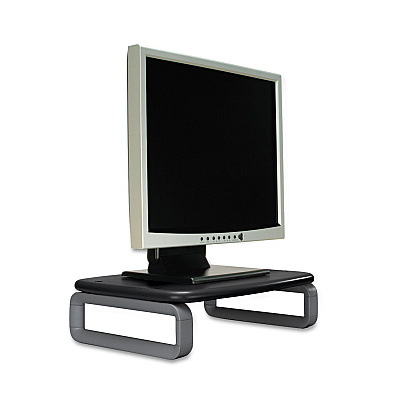 Kensington Monitor Stand with SmartFit, For 24" Monitors, 15.5" x 12" x 3" to 6", Black/Gray, Supports 80 lbs (KMW60089)