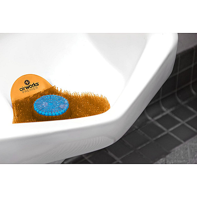 Airworks W/smart Block Urinal Screen Mango Case Of 12 (AWSP007)