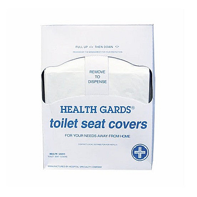 Health Gards Toilet Seat Covers, 1/4 Fold, White, 200/pk, 25 Pks/cs, Case Of 5000 (HG-QTR-5M)
