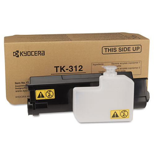 Kyocera TK312 Toner, 12,000 Page-Yield, Black