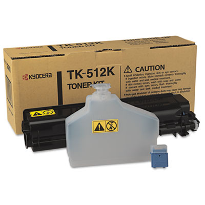 Kyocera TK512K Toner, 8,000 Page-Yield, Black