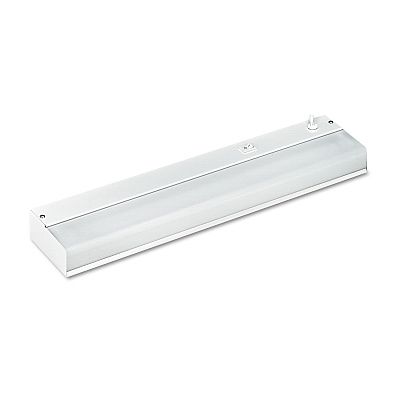 Ledu Low-Profile Under-Cabinet LED-Tube Light Fixture with (1) 9 W LED Tube, Steel Housing, 18.25" x 4" x 1.75", White (LEDL9011)