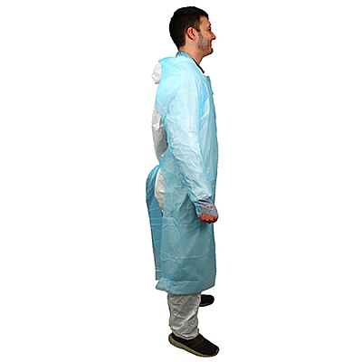 Impact 45 In. Isolation Gown L/s Elastic Wrists, Blue, 100/cs, Case Of 100 (MCPE-45B)