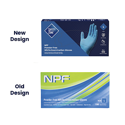 Safety Zone Npf Nitrile Powder Free 5.5 Mil Exam Gloves Blue 2xl, Case Of 1000 (GL-N106FXX)