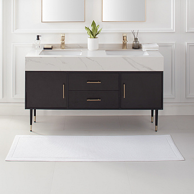 Cotton Bath Mat 20x60 White, 1 Each (P-HH-BM-2060-WH)