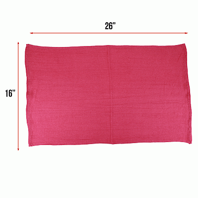 Huck Cotton Cleaning Towels 16x26 Pink, Pack Of 12 (PNP-ABSBNT-PINK)