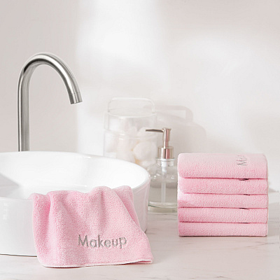 Bck2u Coral Fleece Makeup Washcloth 13x13 Pink, Case Of 108 (MU-PINK-CS)