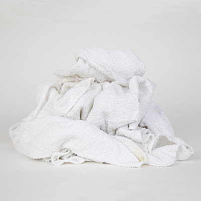 W50cb Wall Washing Terry Wipers White 25lb Box (N-W50CB-25)