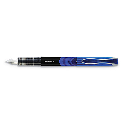 Zebra Fountain Pen, Fine 0.6 mm, Assorted Ink and Barrel Colors, 7/Pack (ZEB48307)
